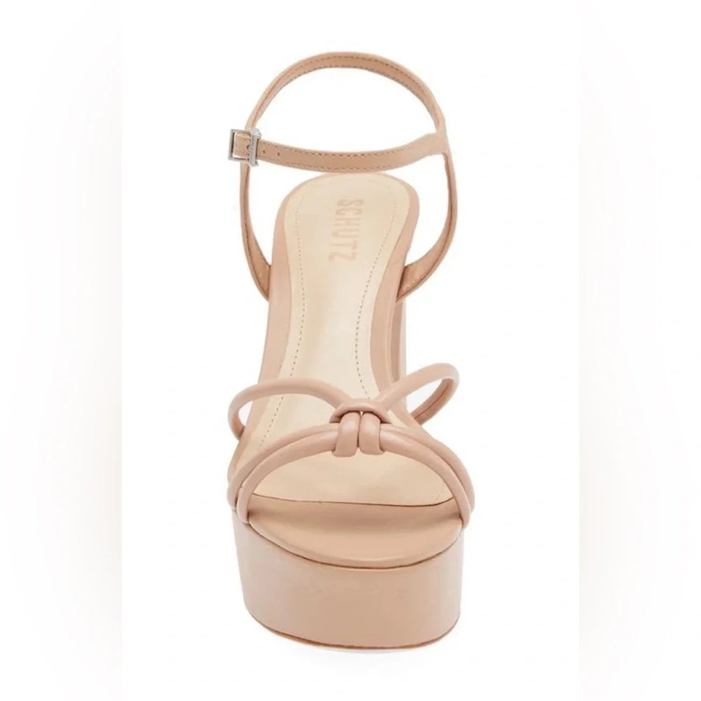 NEW! SCHUTZ True Beige Kelsie Platform Sandal - Size 10